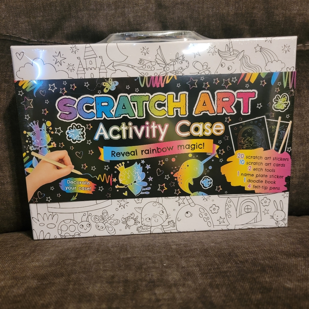 Scratch art activity case